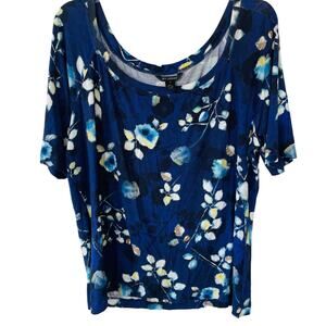 Floral Blue Women's Top